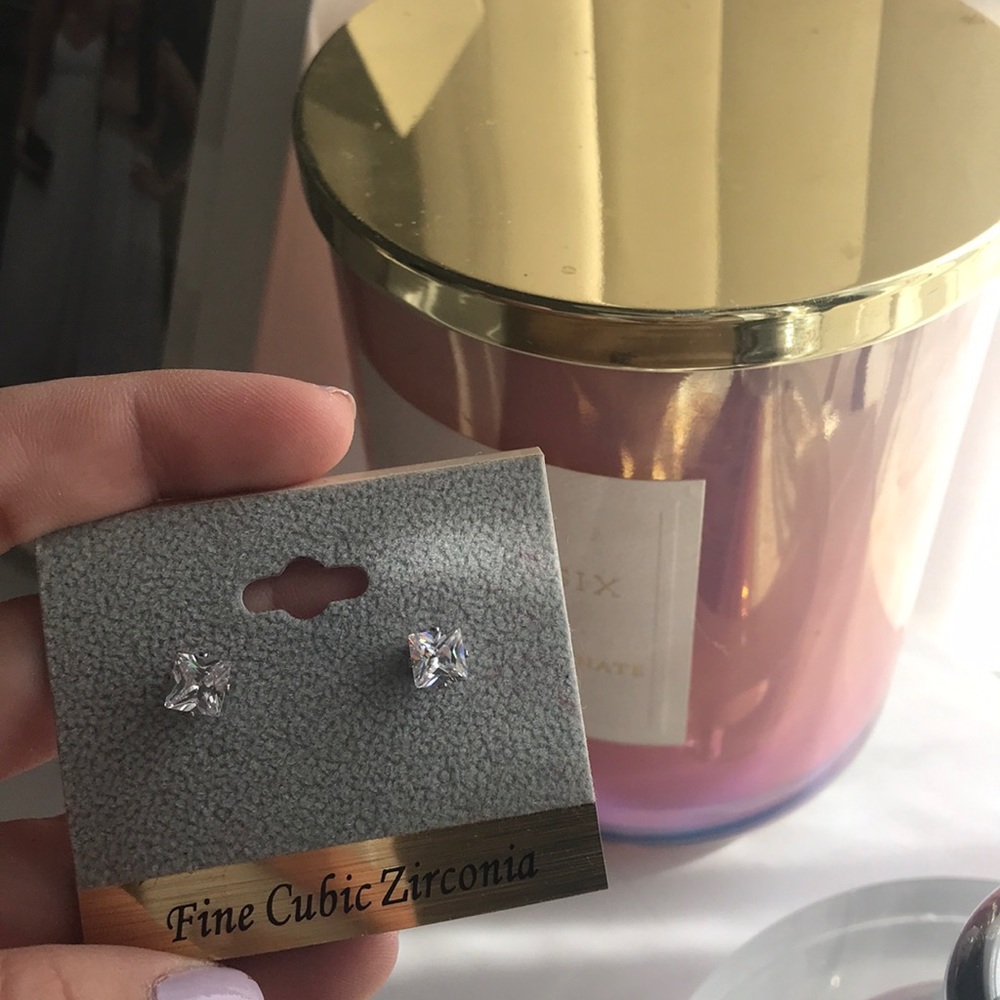 Cubic Zirconia Studs